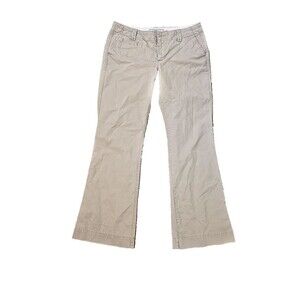 Old Navy Y2K Perfect Superflare Pants Womens Size 8 Low Rise Favorite Khakis Tan